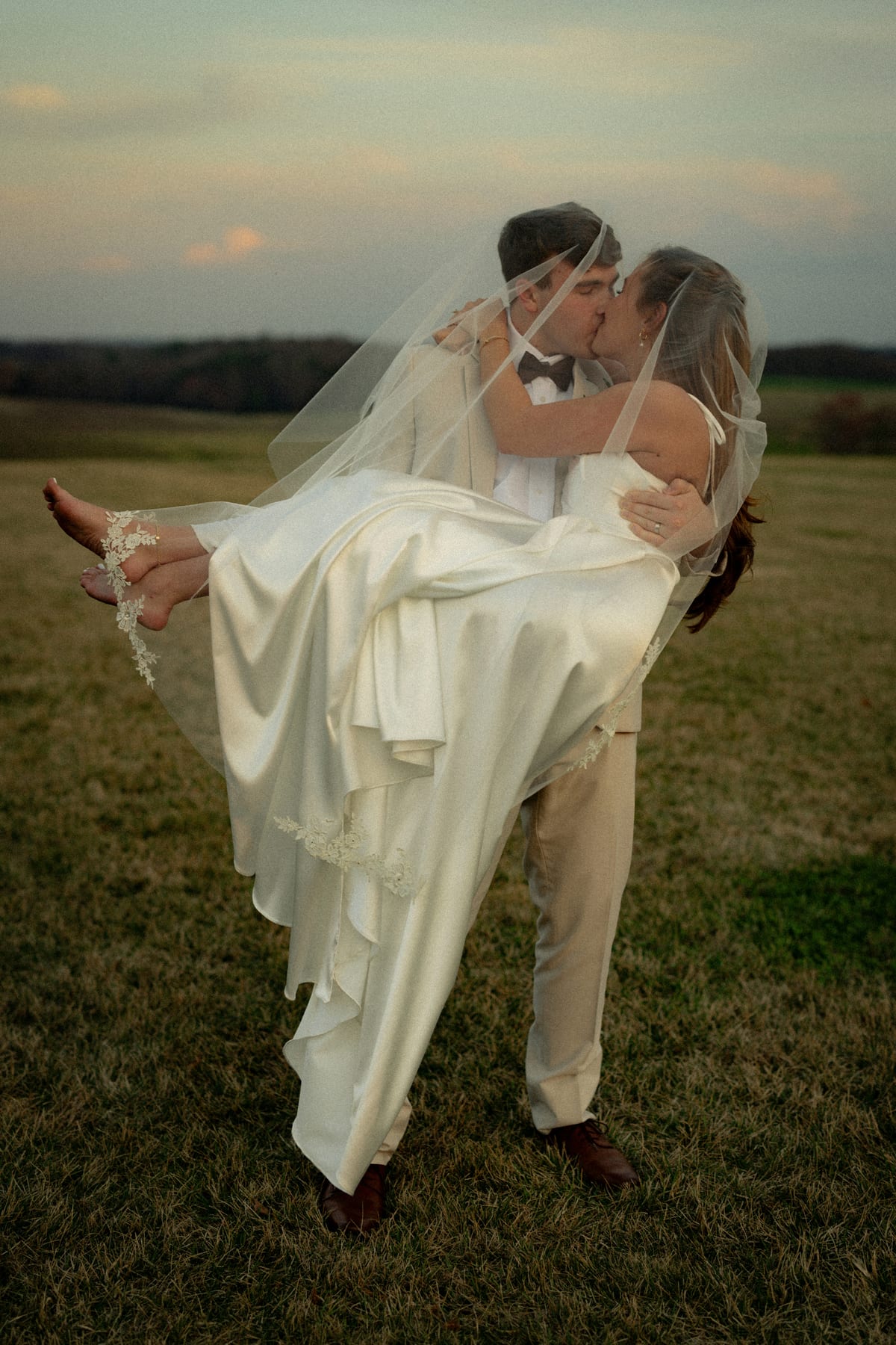 A couple on their wedding day.